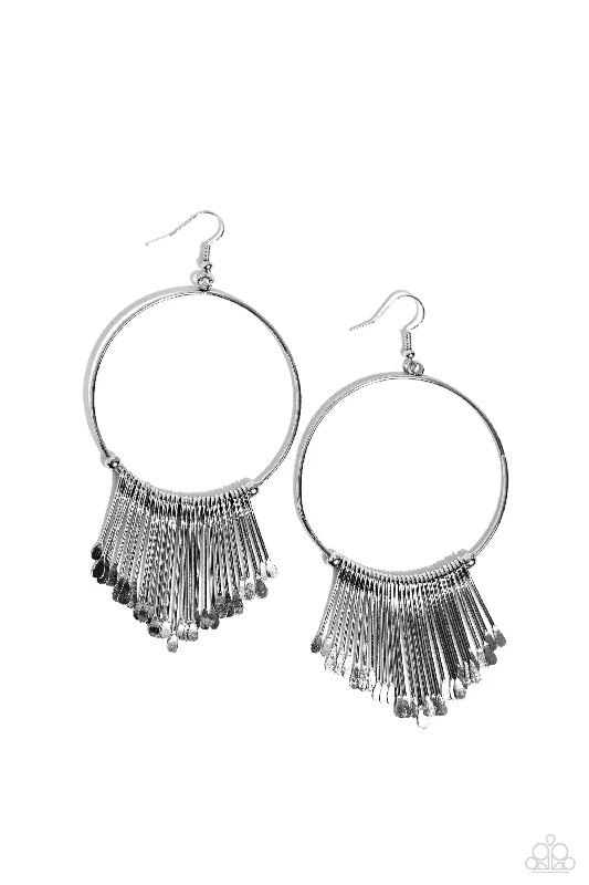 women’s crystal drop earrings -The Little Dipper - Silver