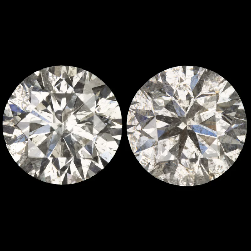 women’s cocktail rings -1.23ct VERY GOOD CUT DIAMOND STUD EARRINGS ROUND BRILLIANT NATURAL PAIR LOOSE