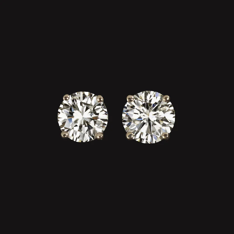 men’s and women’s matching rings -1.61ct NATURAL DIAMOND STUD EARRINGS I SI VERY GOOD CUT ROUND 14k YELLOW GOLD