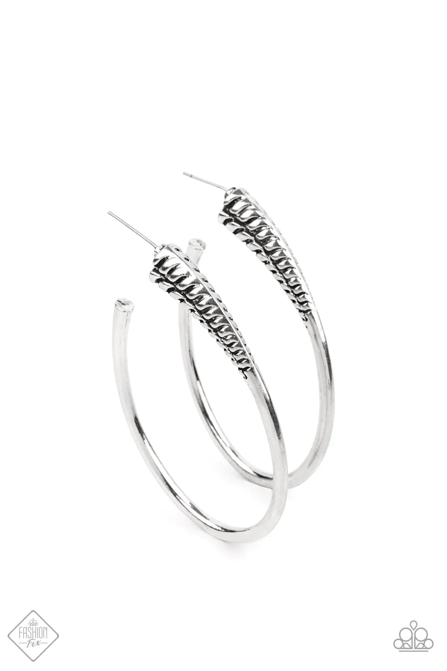 women’s fashion earrings -Fully Loaded - Silver