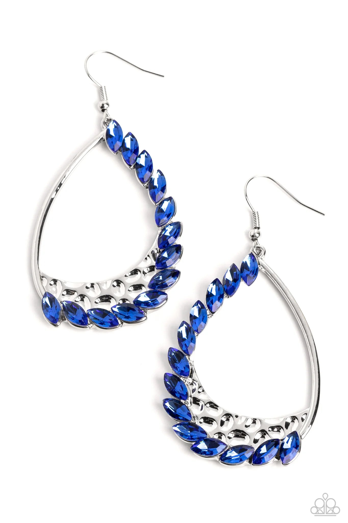 women’s gold drop earrings -Looking Sharp - Blue