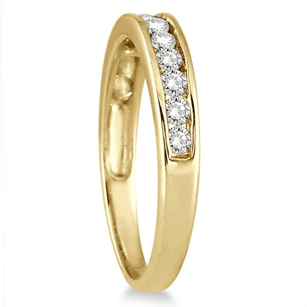 silver engagement rings for women -Marquee 10k Yellow Gold 1/2ct TDW Channel-set Diamond Band (I-J, I2-I3)