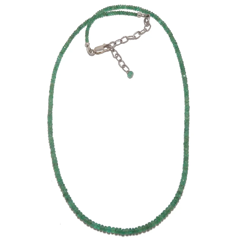 women’s choker necklaces -Emerald Necklace True Nobility Green Sterling Silver