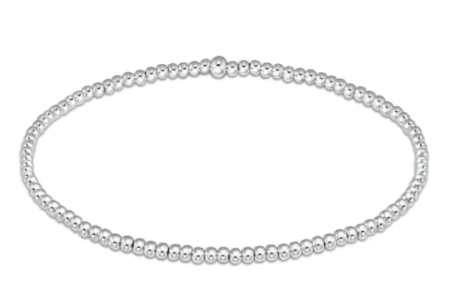 dainty bracelets for women -E Newton Classic Sterling Bead Bracelet