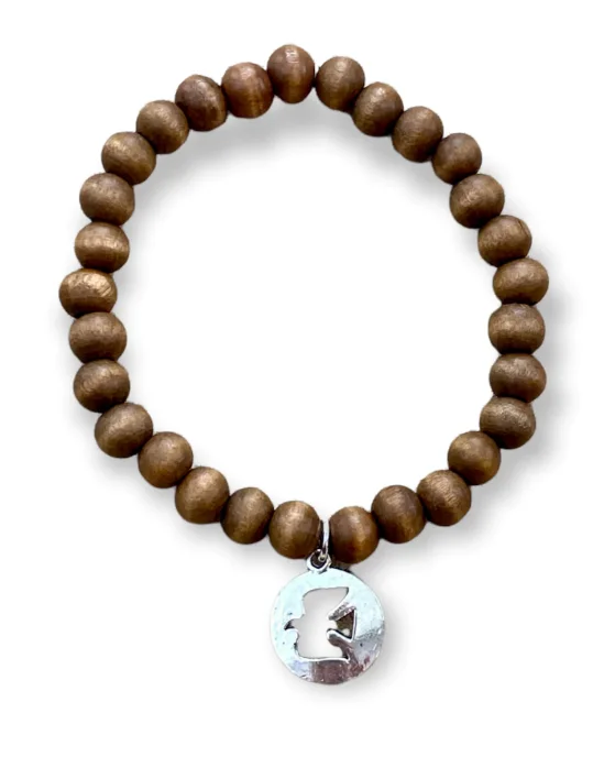 simple bracelets for women -Inspire Designs Mother Earth Stretch Bracelet - Final Sale 25% off