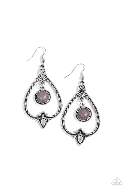 women’s teardrop earrings -Rocky Mountain Royalty - Silver