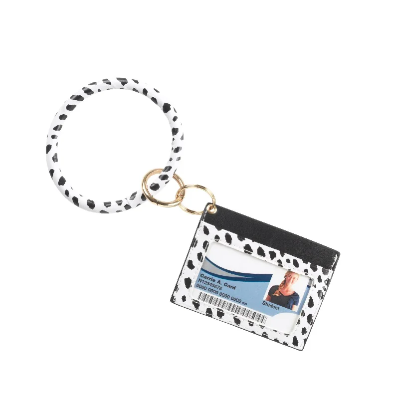 women’s bangles set -Spot On Card Holder Keychain Bracelet