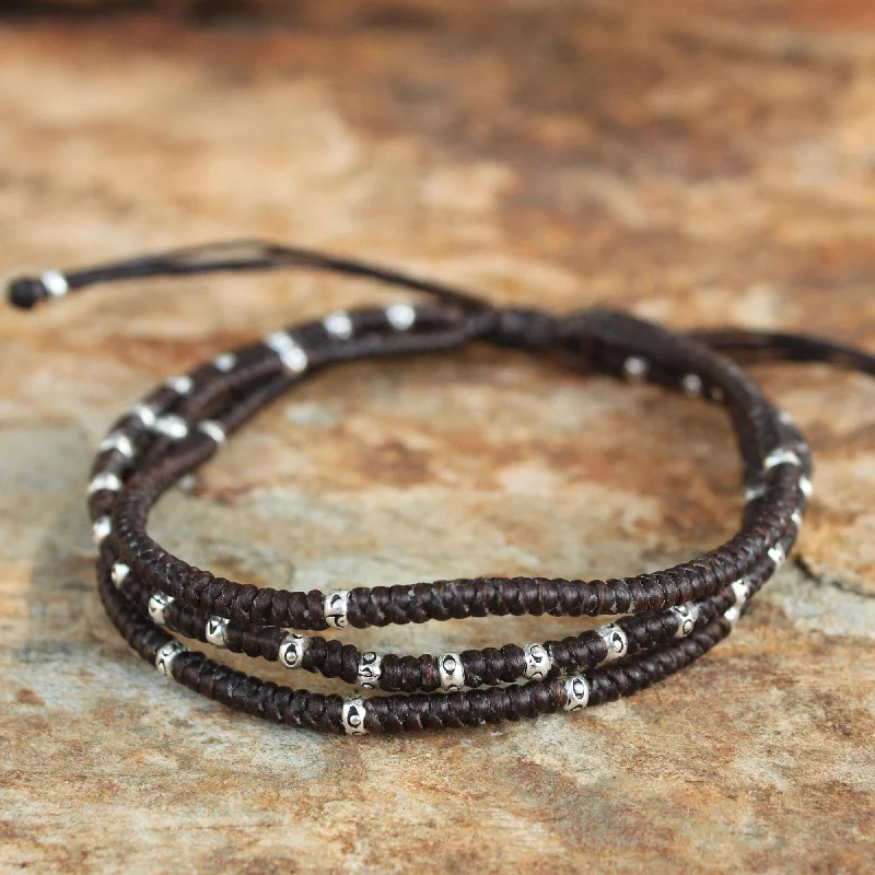 diamond bracelets for women -Surreal Brown Sterling Silver Bracelet