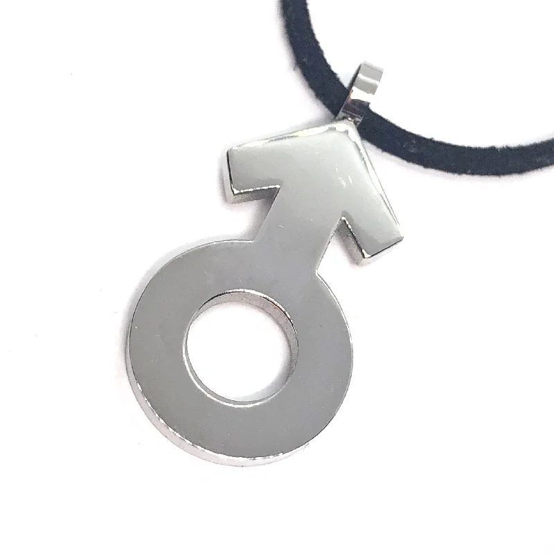 women’s cross necklaces -Gender  Symbol Stainless Steel Pendant Necklace