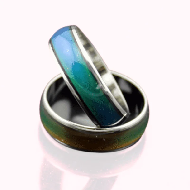 women’s vintage necklaces -Classic Color-Changing Mood Ring for Women and Men – Reveal Your Inner Emotions and Personality Unisex Emotional Jewelry