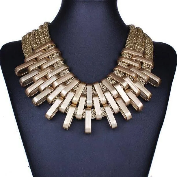 women’s trendy choker necklaces -Bronze Age Collar Necklace in Three Colors