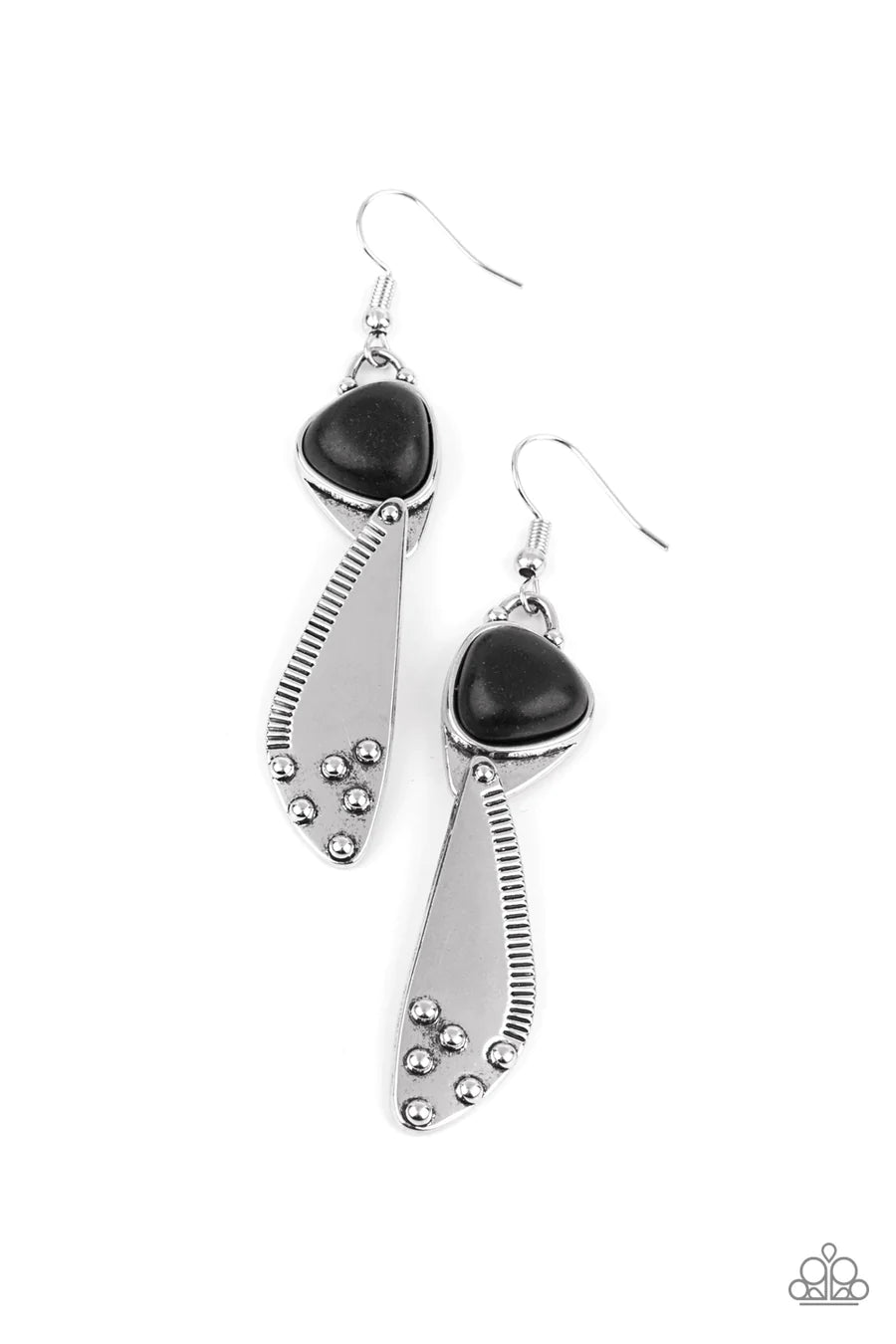 women’s chic earrings -Going Green Goddess - Black