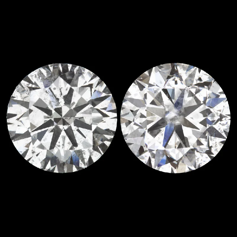 women’s wedding ring sets -1.65ct VERY GOOD CUT DIAMOND STUD EARRINGS MATCHING PAIR ROUND BRILLIANT CLASSIC