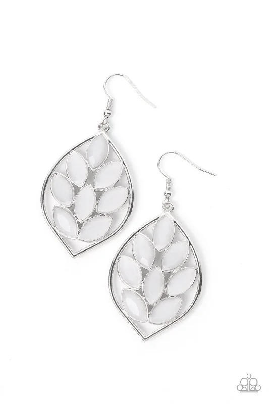 women’s classic pearl earrings -Glacial Glades - White