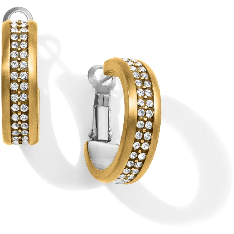 women’s cute earrings -Meridian Two Tone Hoop Earrings