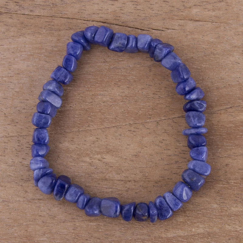 affordable bangles and bracelets for women -Natures's Harmony Sodalite Beaded Bracelet