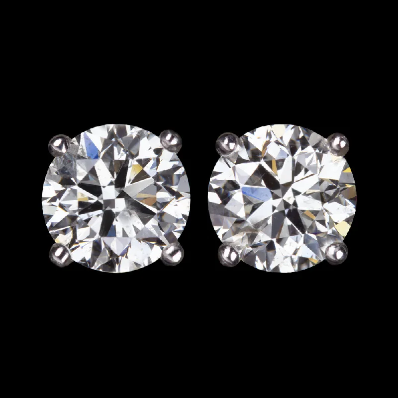 women’s fashion gemstone rings -1.19ct I SI2 EXCELLENT CUT DIAMOND STUD EARRINGS ROUND BRILLIANT 14k WHITE GOLD