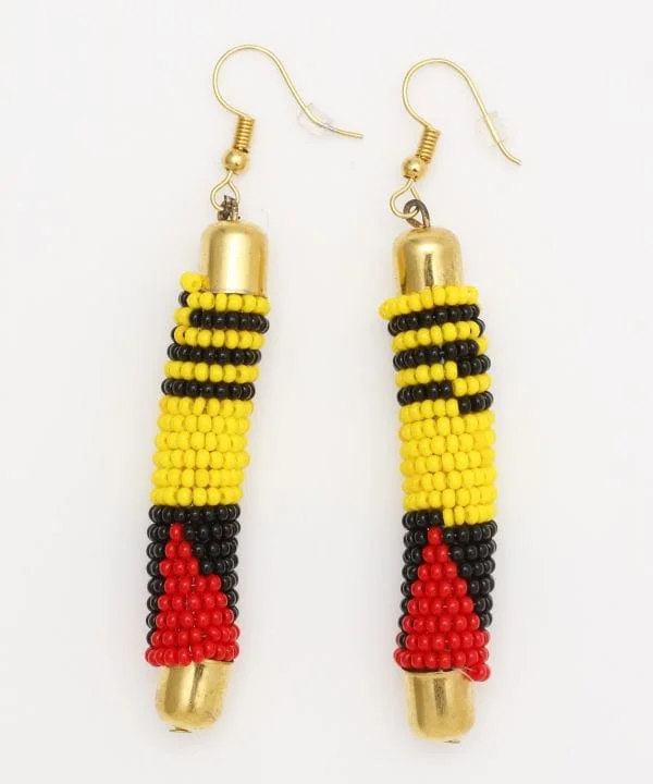 women’s crystal earrings -African Inspired Beaded Earrings