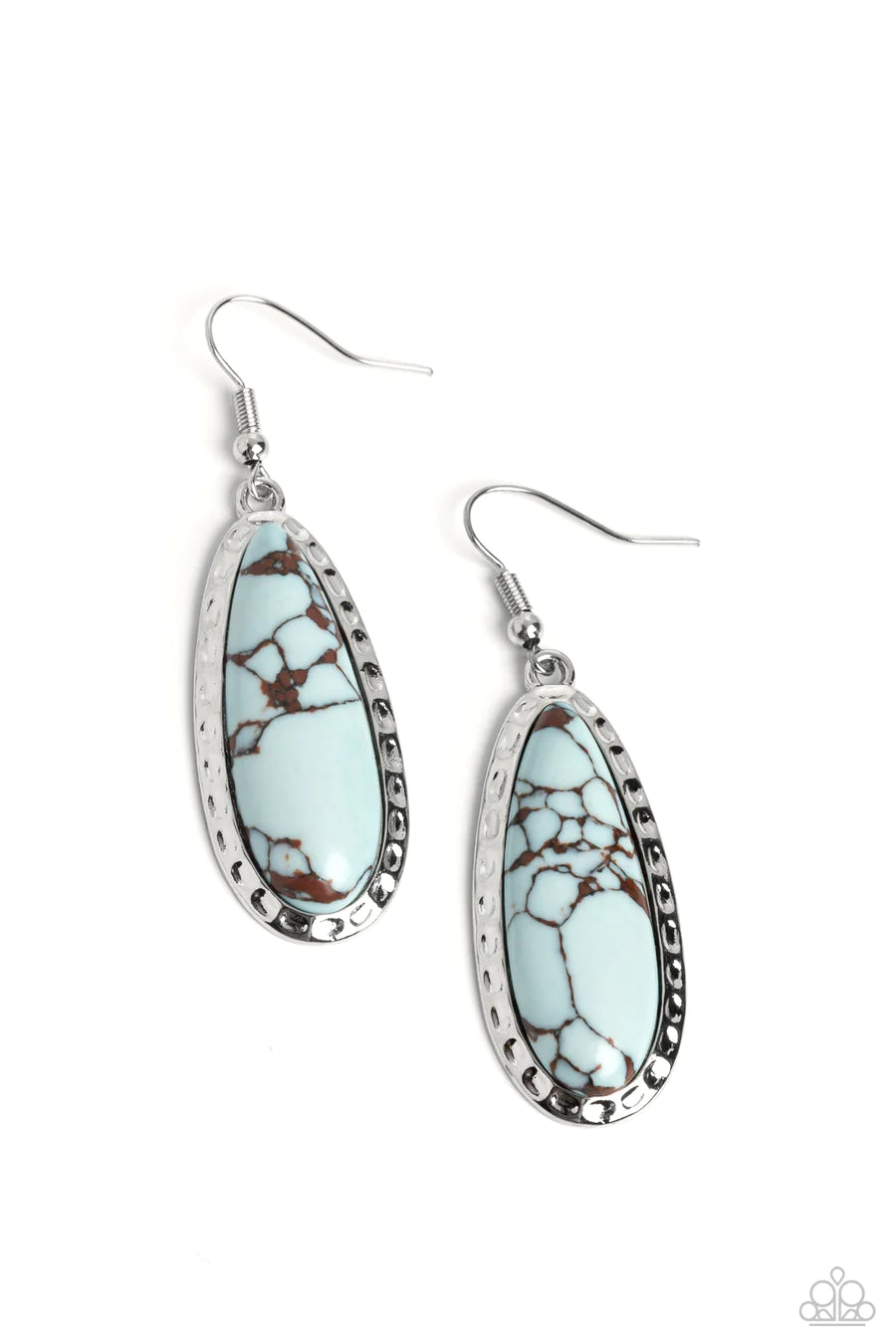 women’s bohemian earrings -TEARDROP-Dead Dynasty - Blue