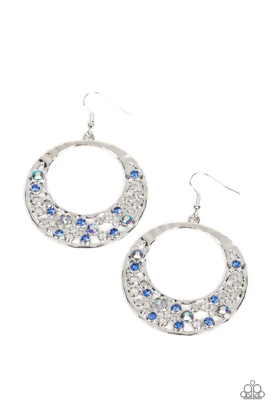 women’s unique earrings -Enchanted Effervescence - Blue