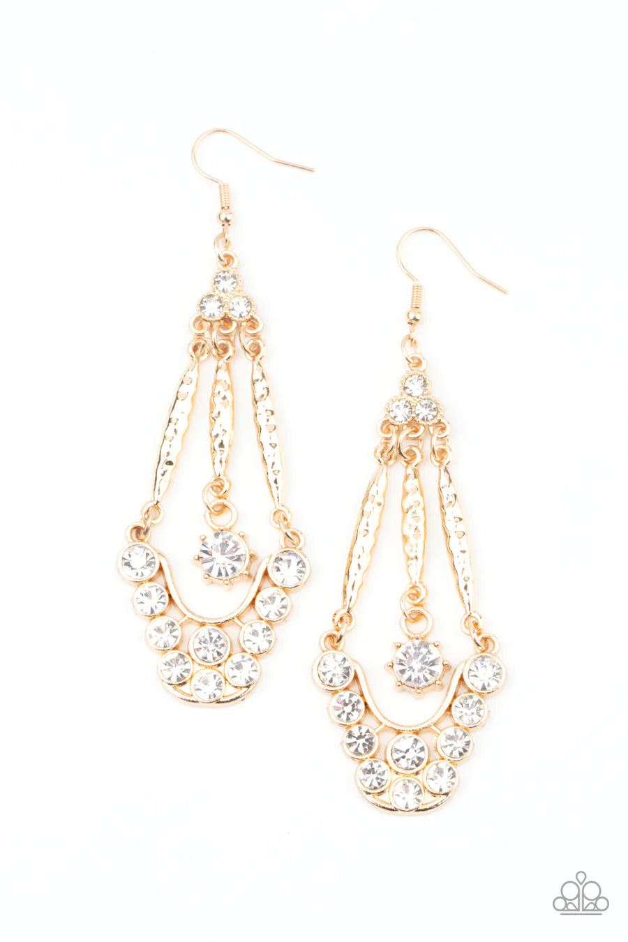 women’s artisan earrings -High-Ranking Radiance - Gold