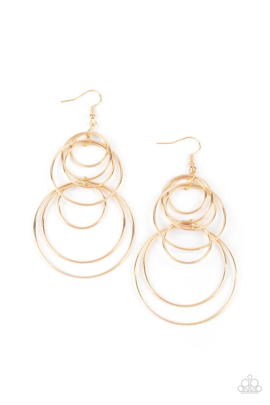 women’s gold chain earrings -I Feel Dizzy - Gold