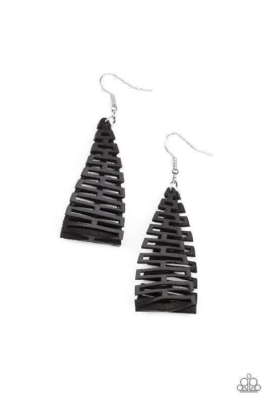 women’s art deco earrings -Urban Delirium - Black