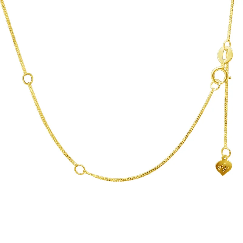 women’s adjustable necklaces -Cuban Necklace | 14K