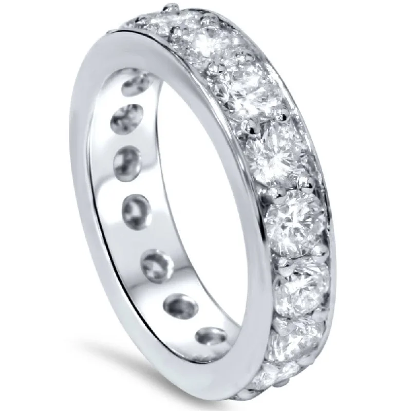 women’s affordable solitaire engagement rings -3ct Diamond Eternity Ring White Gold