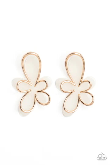 women’s oversized earrings -Glimmering Gardens - Gold