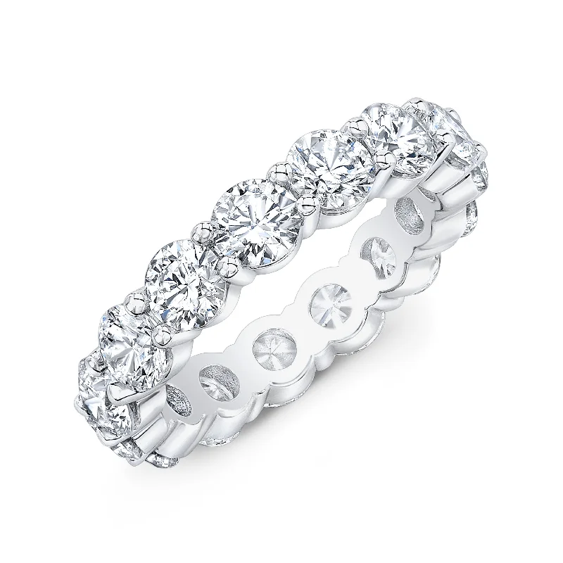 women’s vintage-style engagement rings -3.00 Ct Round Cut Diamond Eternity Ring Classic SI1