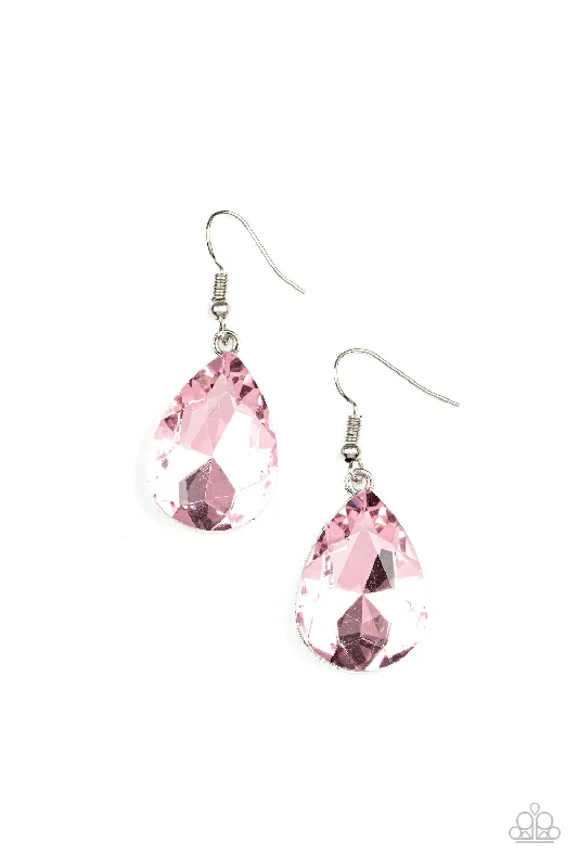 women’s statement earrings -My Castle is Your Castle - Pink