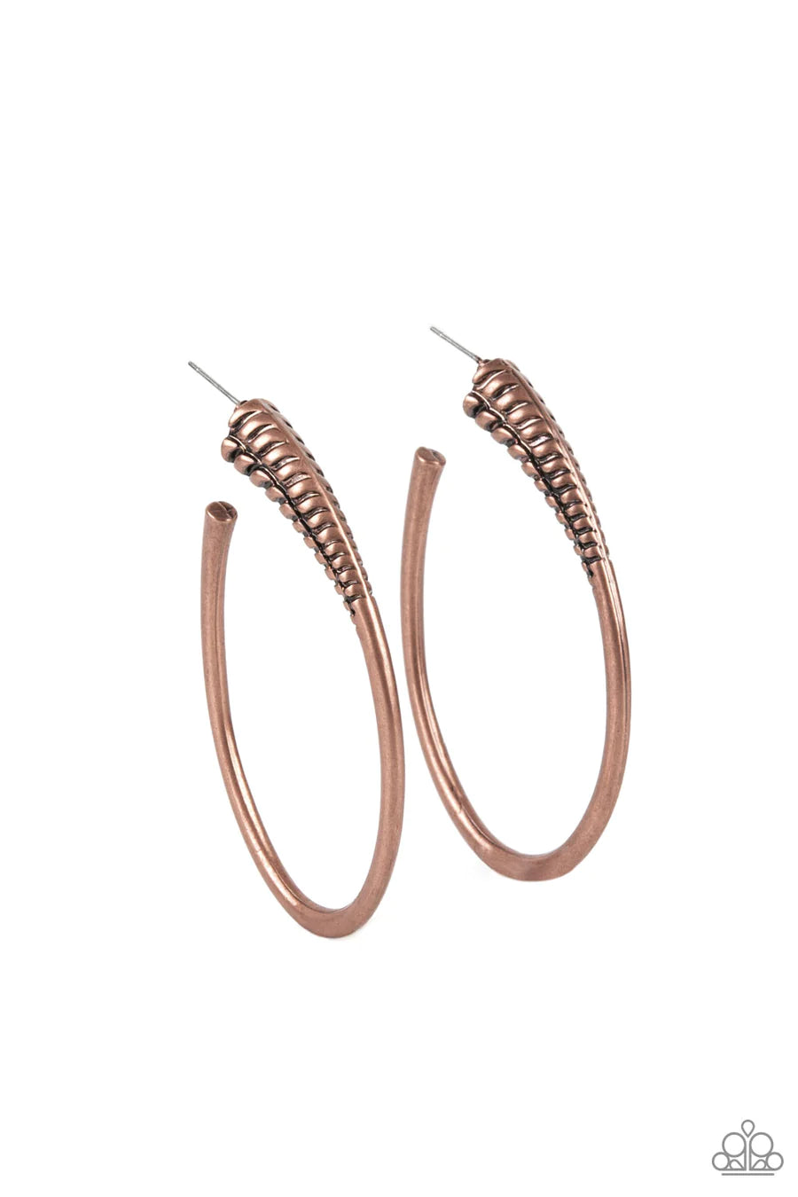 stud earrings for women -Fully Loaded - Copper