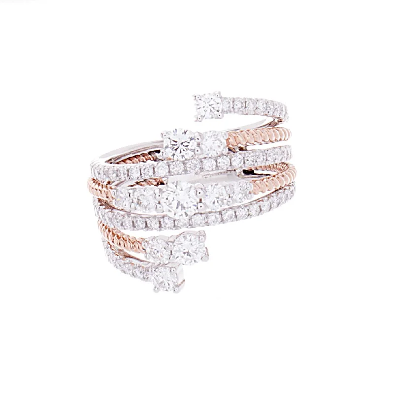 women’s rose gold halo engagement rings -Diamond Ring