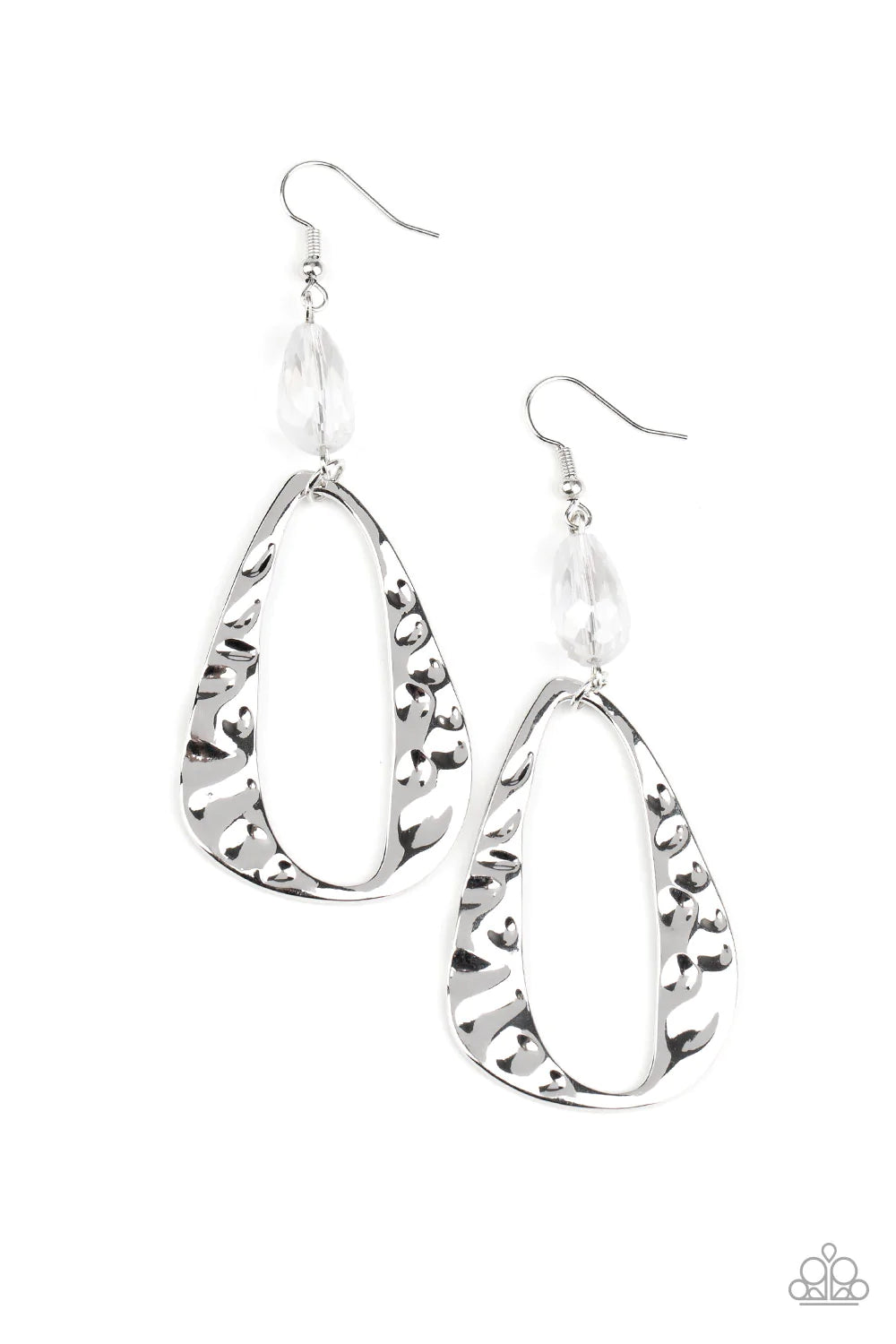 women’s geometric earrings -Enhanced Elegance - White