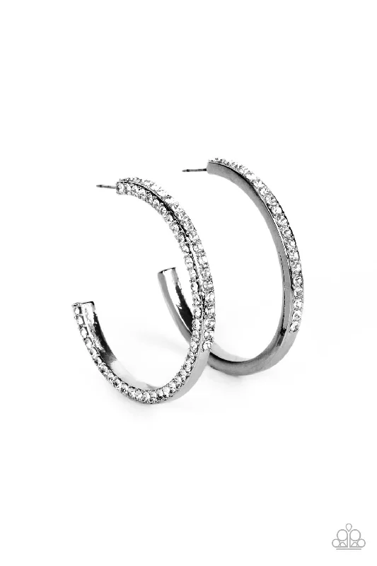 women’s minimalist earrings -Powerhouse Precision - Black