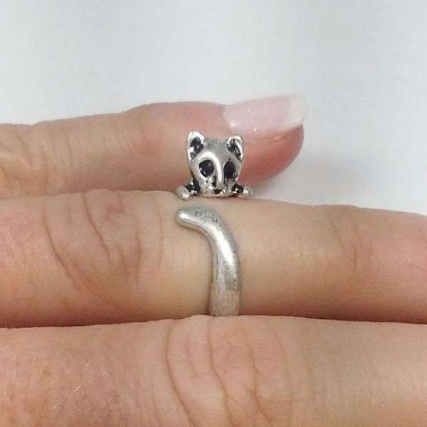 women’s luxury diamond necklaces -Squirrel Adjustable Animal Wrap Ring