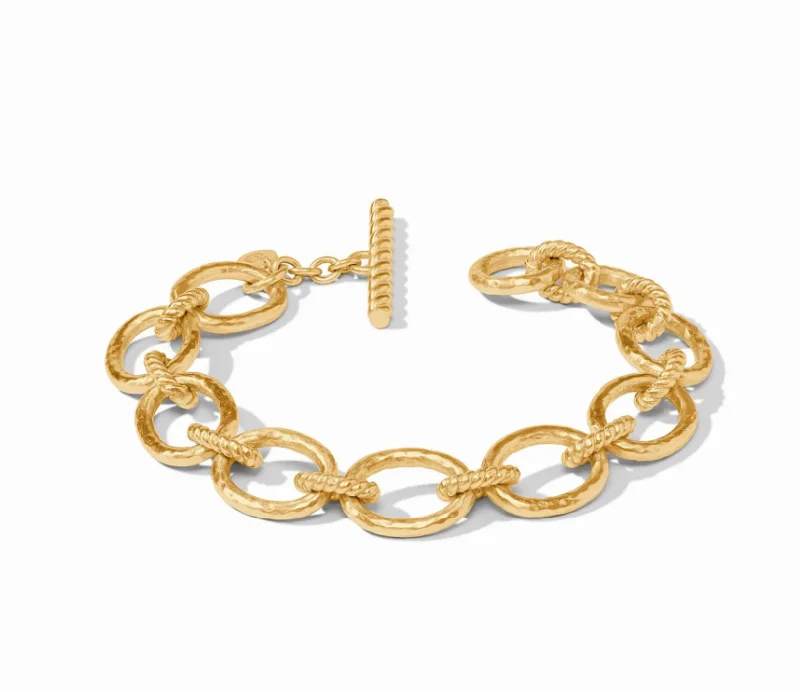 women’s gold-plated bangles -Julie Vos Nassau Demi Link Bracelet