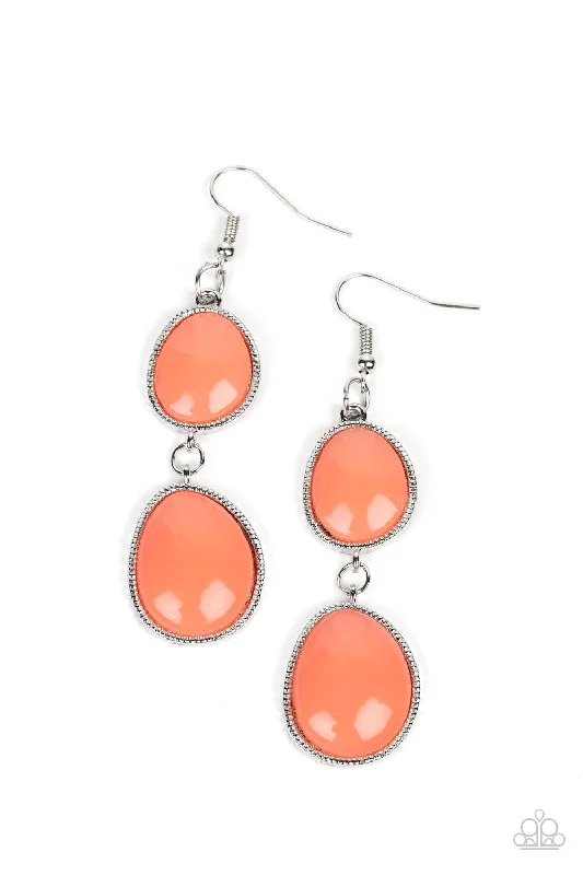 women’s colorful earrings -Mediterranean Myth - Orange