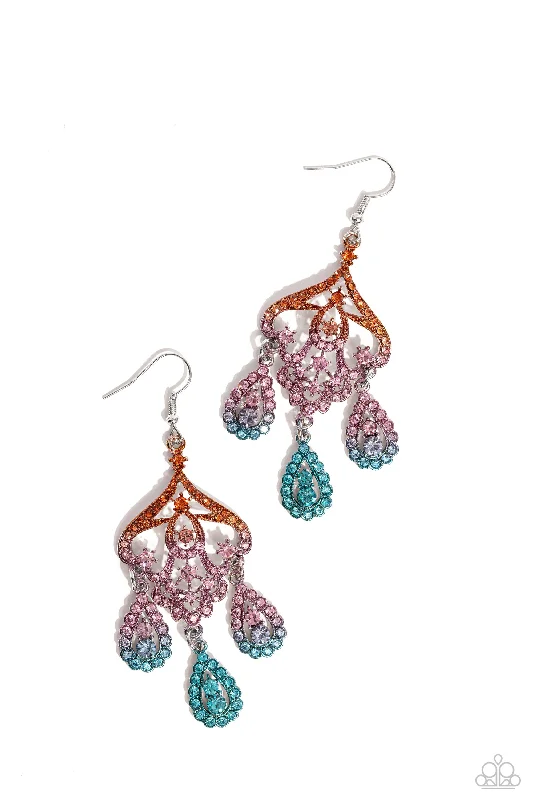 women’s personalized earrings -Chandelier Command - Multi