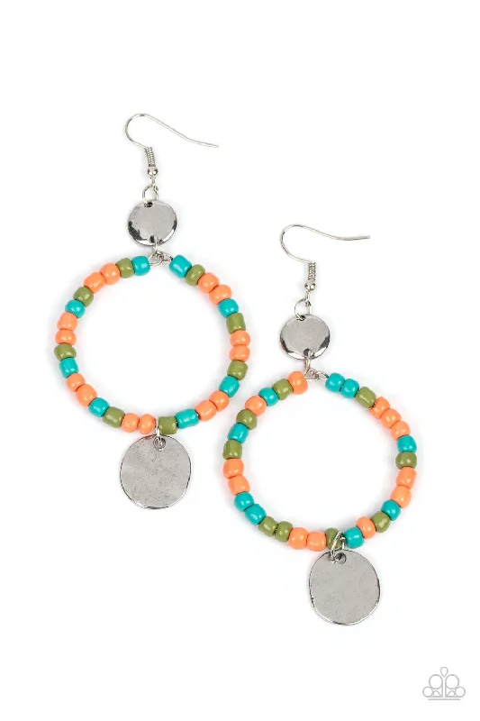 women’s gemstone earrings -Cayman Catch - Orange