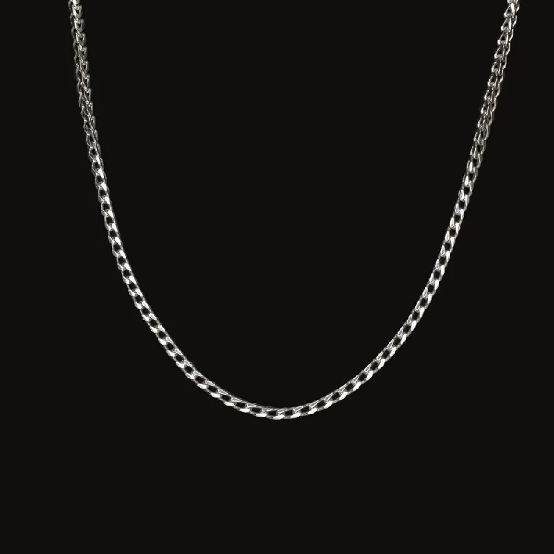 women’s birthstone rings -14k WHITE GOLD WHEAT CHAIN 20 INCH 1.4mm NECKLACE CLASSIC SOLID MENS LADIES