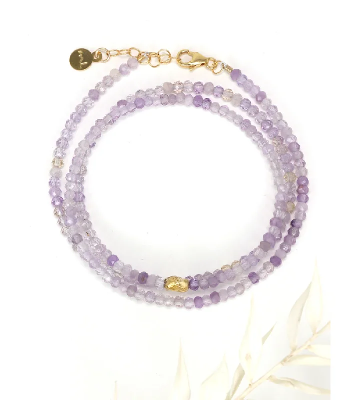 stylish bangles for women -Amethyst Stratus Wrap Bracelet - Final Sale 25% off