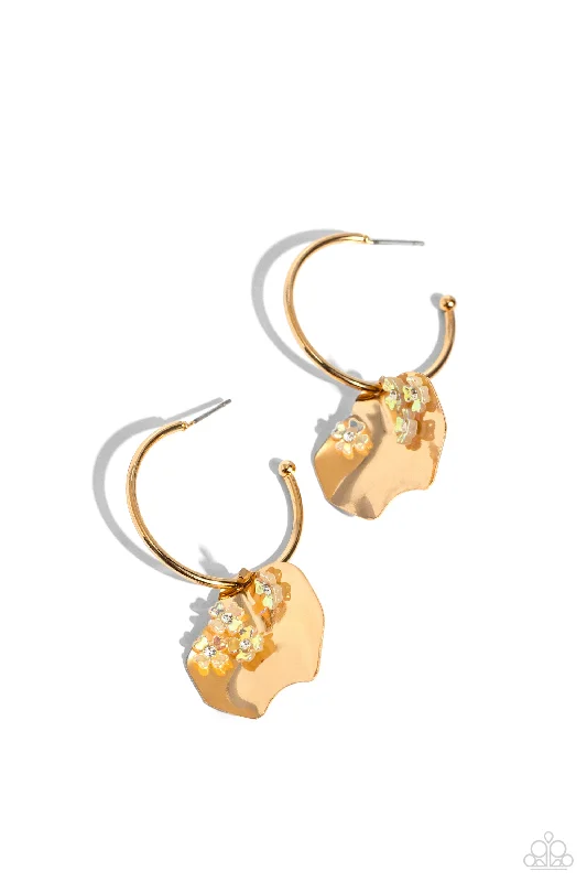 women’s trendy gold earrings -Majestic Mermaid - Gold