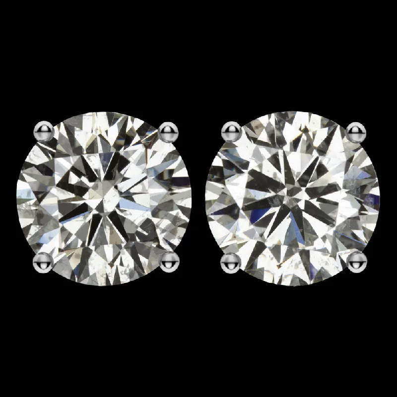 women’s chunky rings -2.04ct EXCELLENT CUT DIAMOND STUD EARRINGS NATURAL ROUND BRILLIANT PAIR 2 CARAT