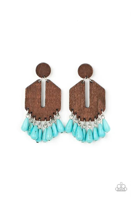 women’s birthstone earrings -Western Retreat - Blue