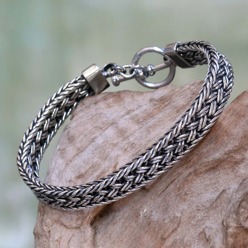 women’s gold bracelets -Parkerisan Silver Men's Bracelet