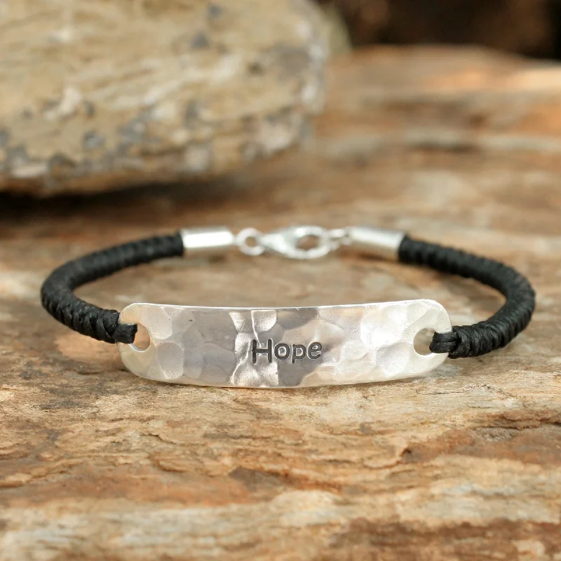 luxury cuff bangles for women -Spirit of Hope Silver Pendant Bracelet