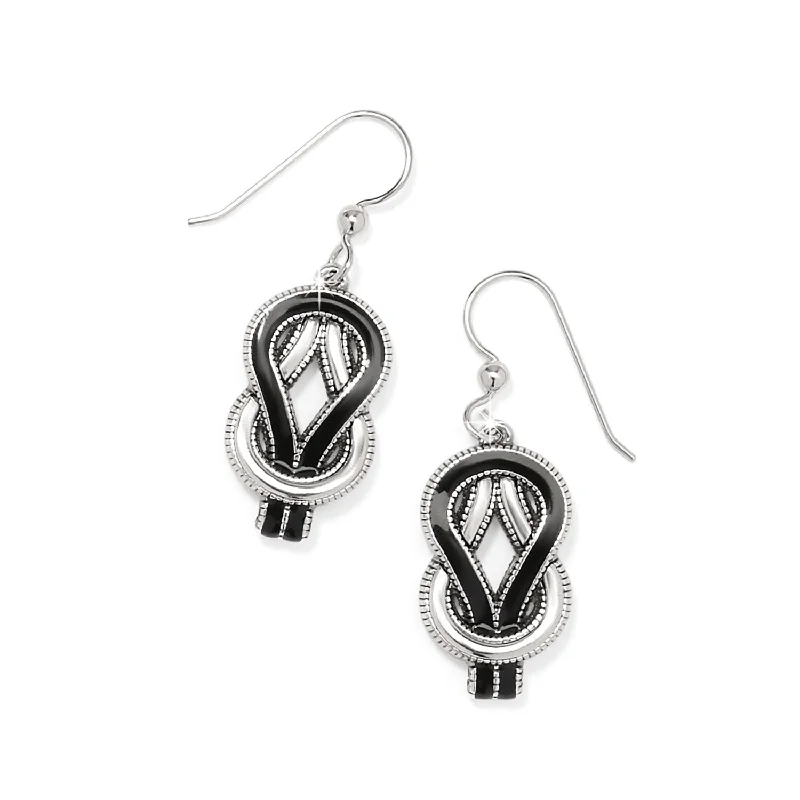 women’s dangle earrings -Interlok Harmony French Wire Earrings