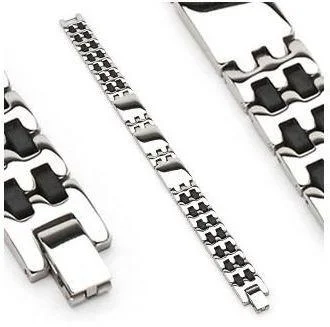 fashion bracelets for women -Jewelry Trends 316L Stainless Steel Panel Bracelet